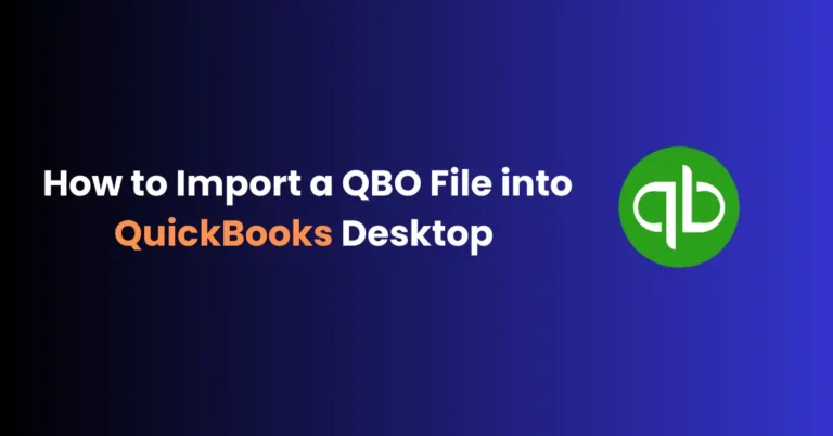 Import a QBO File into QuickBooks Desktop