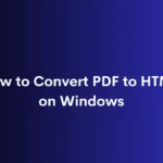 Convert PDF to HTML